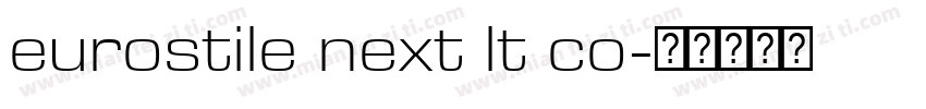 eurostile next lt co字体转换